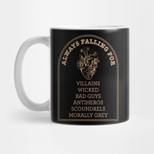 Book villains bookish for romance and fantasy readers Mug